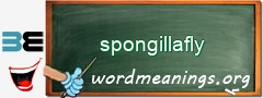 WordMeaning blackboard for spongillafly